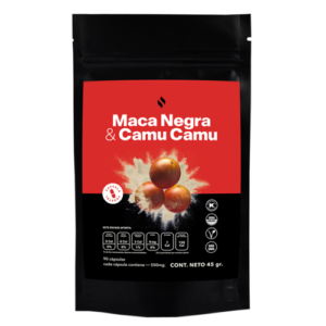 Cápsulas de Maca Negra & Camu Camu