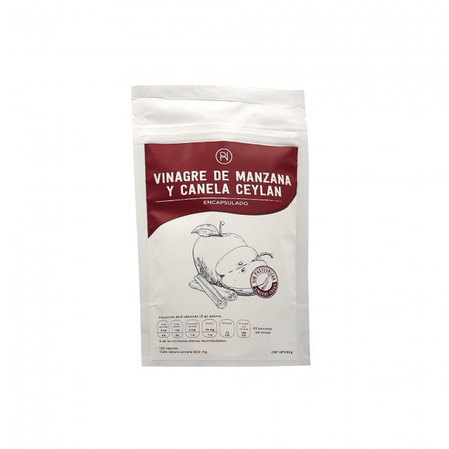 CÁPSULAS DE VINAGRE DE MANZANA CON CANELA CEYLÁN